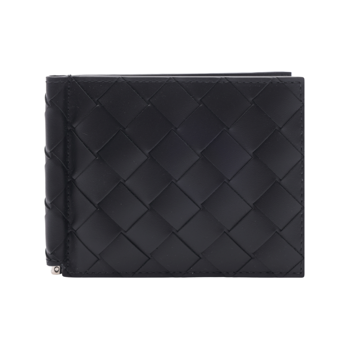 592626 V3US1 8803 24S [25% 쿠폰] Bottega Veneta Money Clip Bi-Fold Wallet Black