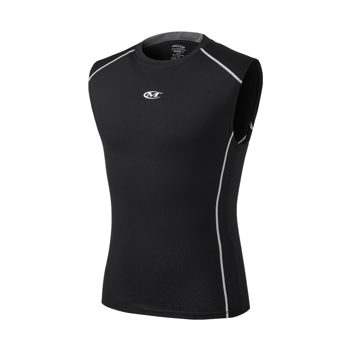 24FMS-1106BK MIHAK Symbol Logo Powerfit Pro Sleeveless Black