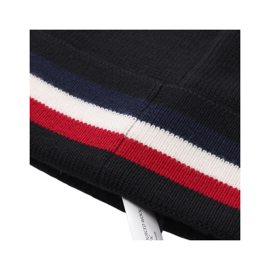 [25% 쿠폰] 몽클레르 트라이컬러 울 비니 블랙 - 25FW([25% 쿠폰] Moncler Tricolor Wool Beanie Black - 25FW) - 6