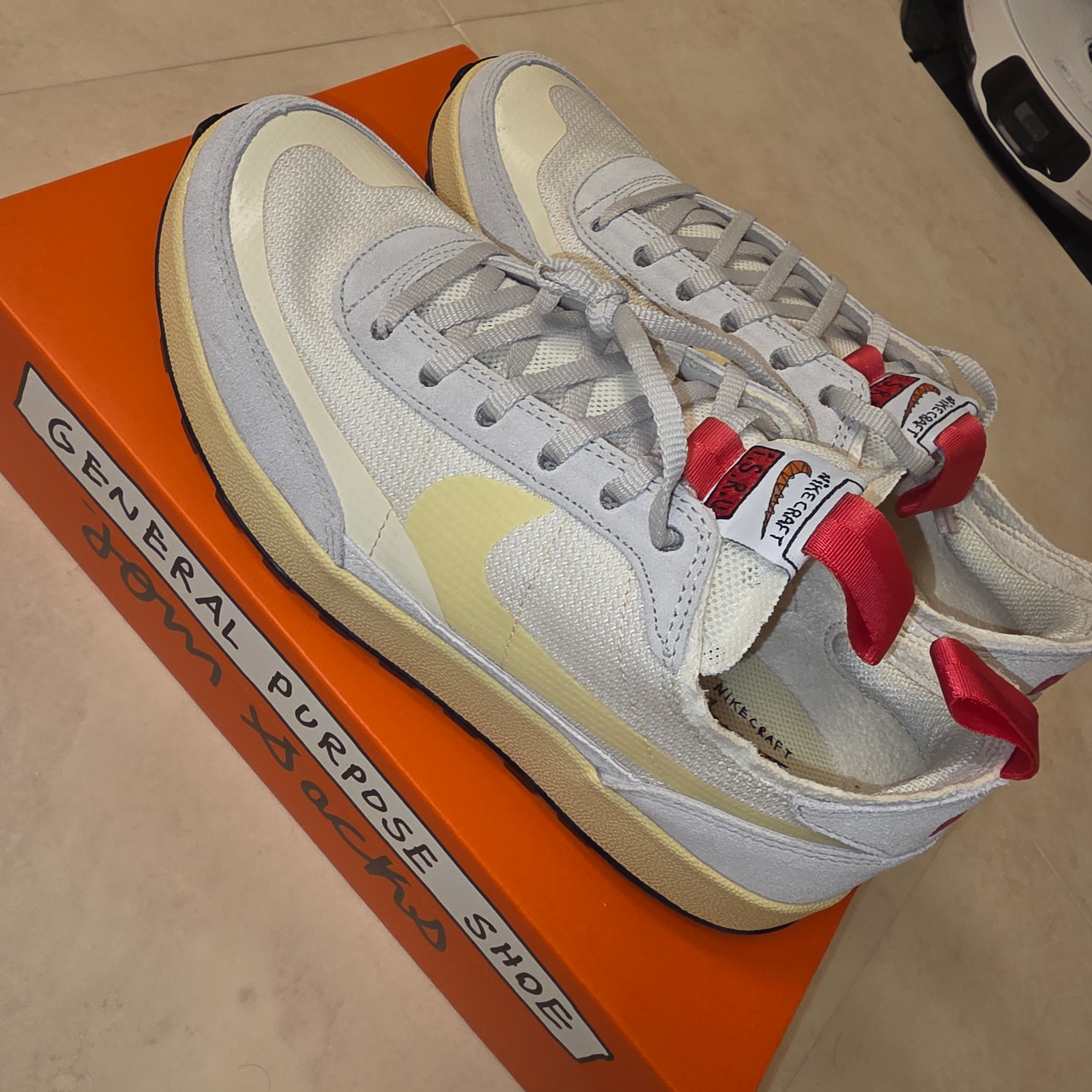 Nike x Tom Sachs General Purpose Shoe Grey Yellow 착용 스타일
