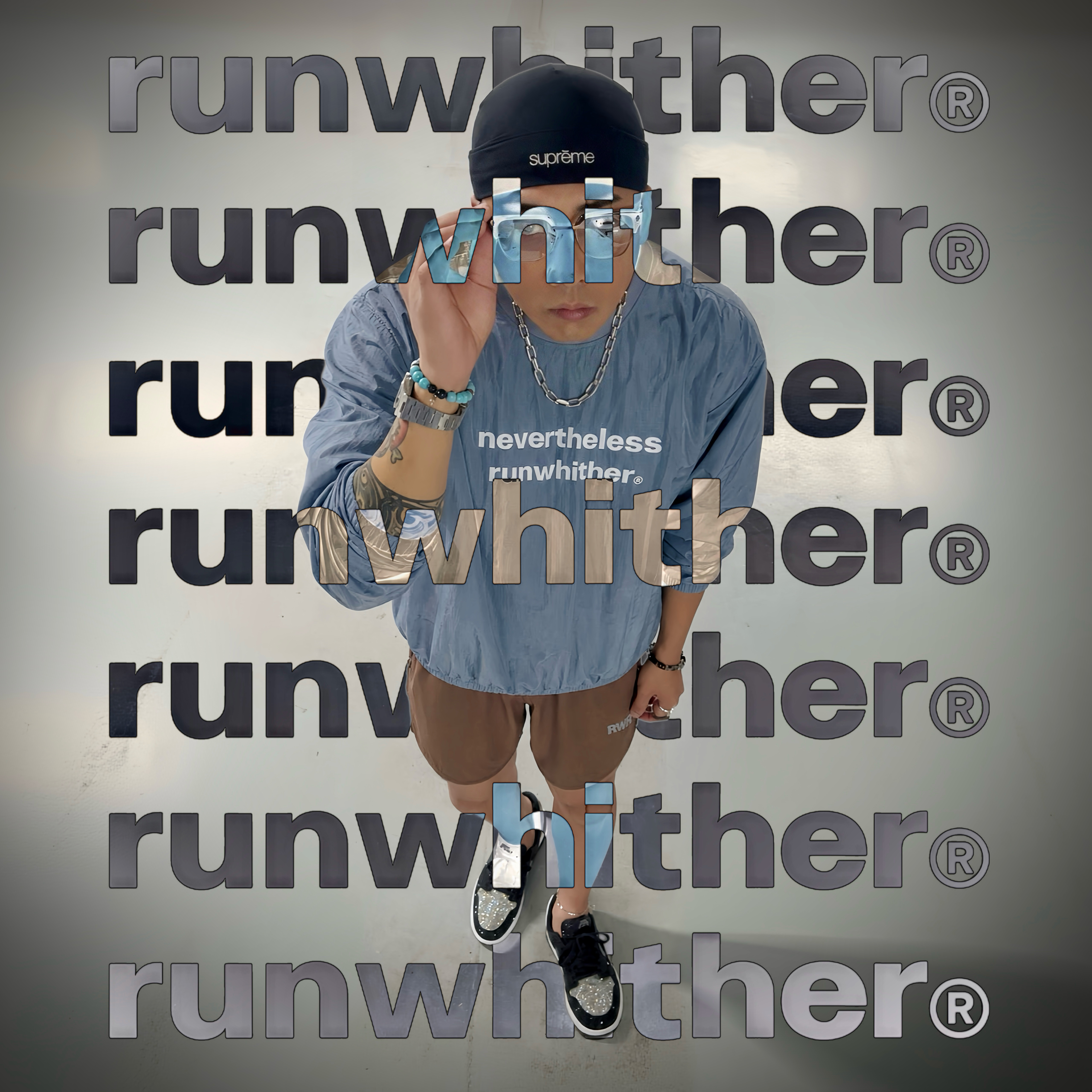 Supreme Base Layer Beanie Black - 26SS, [KREAM 단독] runwhither Windbreaker MTM V2 Blue 착용 스타일 - 2