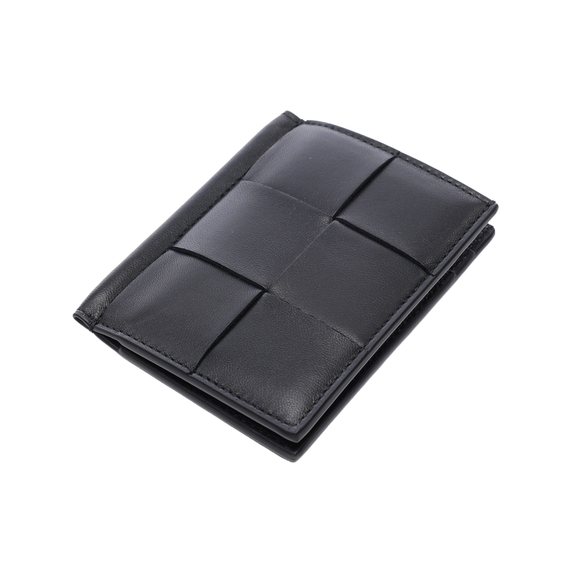 [25% 쿠폰] 보테가 베네타 카세트 슬림 플랩 카드 케이스 블랙([25% 쿠폰] Bottega Veneta Cassette Slim Flap Card Case Black) - 5