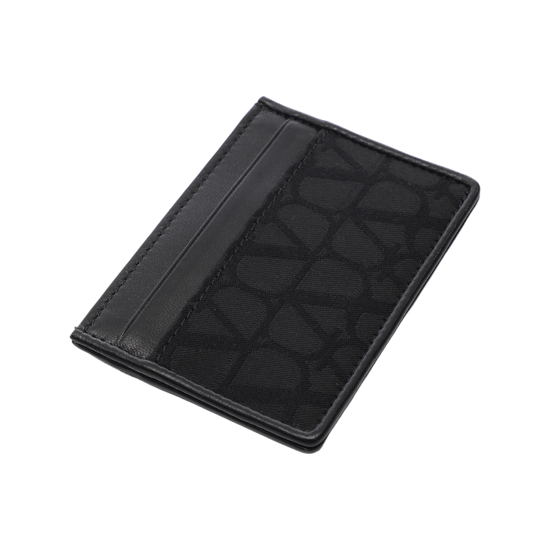 [25% 쿠폰] 발렌티노 카프스킨 카드 지갑 블랙([25% 쿠폰] Valentino Calfskin Card Holder Black) - 5