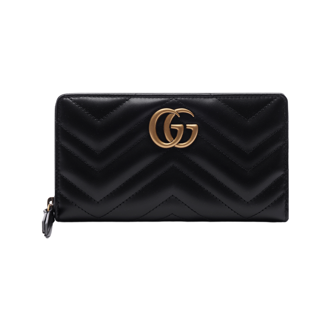 443123 DTD1T 1000 25F [25% 쿠폰] Gucci GG Marmont Matelasse Zip Around Wallet Black