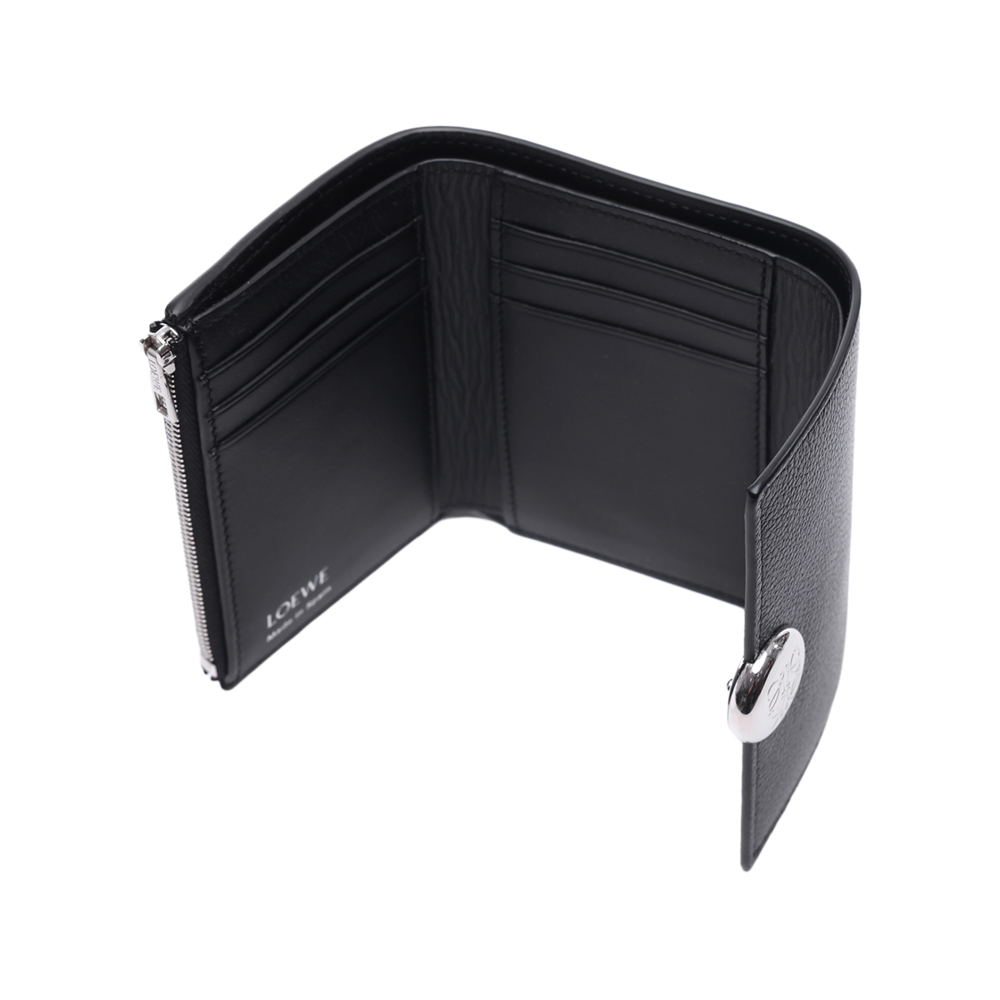 [25% 쿠폰] 로에베 페블 그레인드 카프스킨 스몰 버티컬 월렛 블랙([25% 쿠폰] Loewe Small Vertical Wallet in Pebble Grained Calfskin Black) - 6