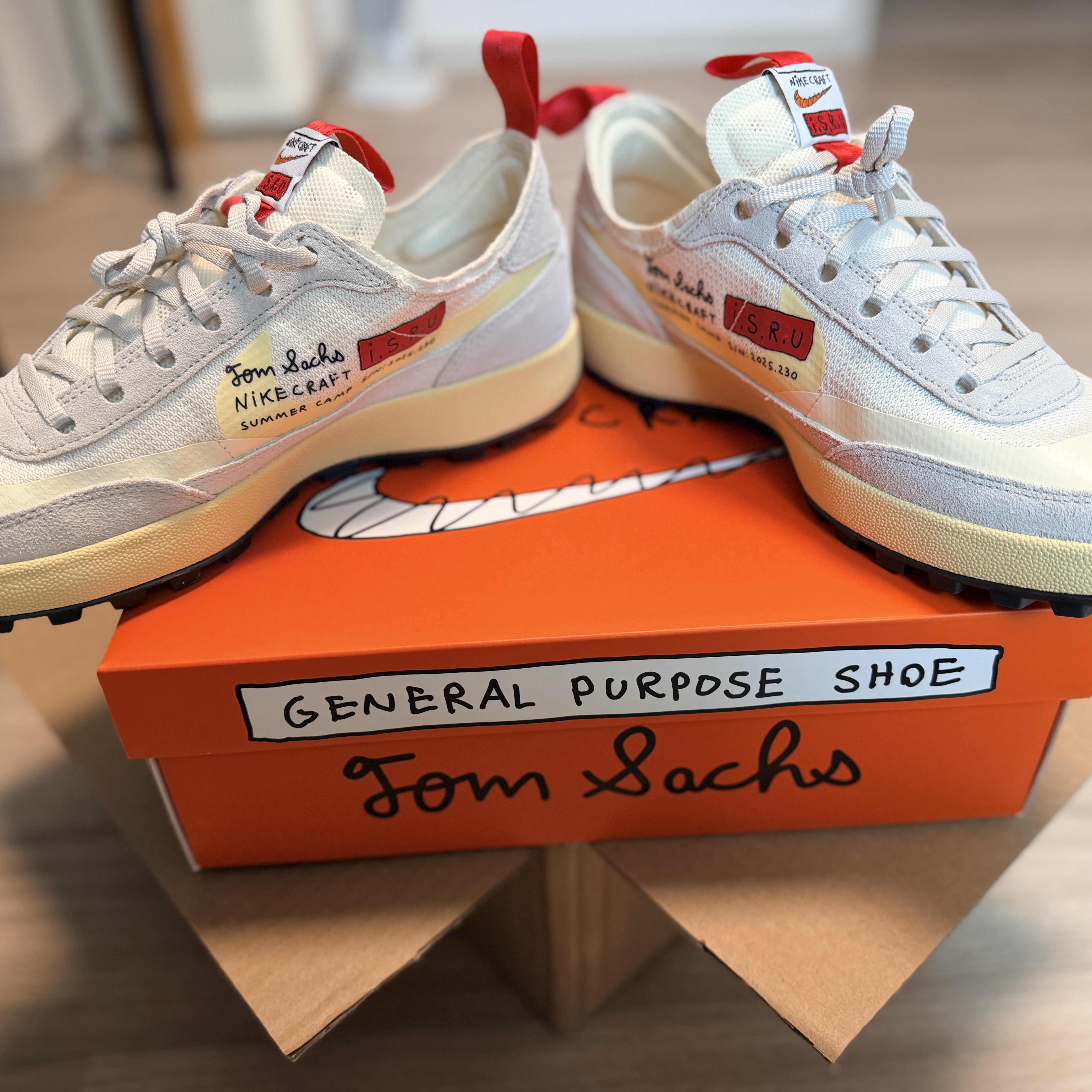 Nike x Tom Sachs General Purpose Shoe Grey Yellow 착용 스타일 - 2