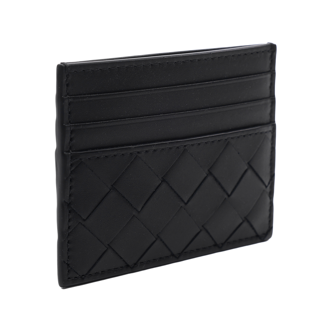 [25% 쿠폰] 보테가 베네타 인트레치아토 크레딧 카드 케이스 블랙([25% 쿠폰] Bottega Veneta Intrecciato Credit Card Case Black) - 3