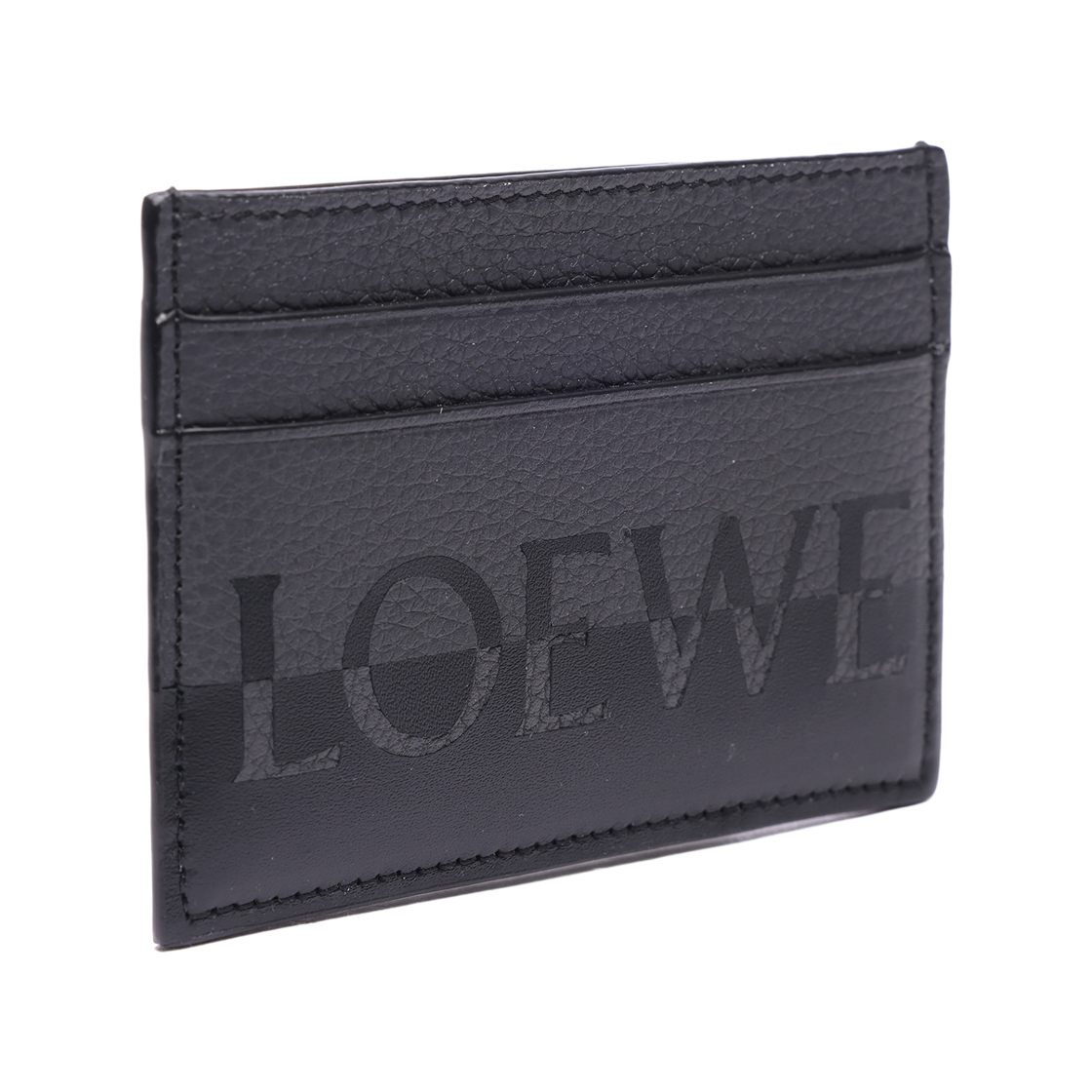 [25% 쿠폰] 로에베 시그니쳐 플레인 카프스킨 카드 홀더 앤트러사이트 블랙([25% 쿠폰] Loewe Signature Plain Calfskin Card Holder Anthracite Black) - 3