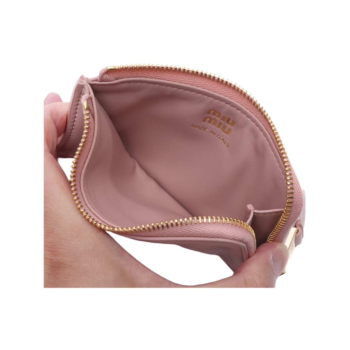 [25% 쿠폰] 미우 미우 나파 레더 엔벨로프 카드 홀더 피치([25% 쿠폰] Miu Miu Nappa Leather Envelope Card Holder Peach) - 6