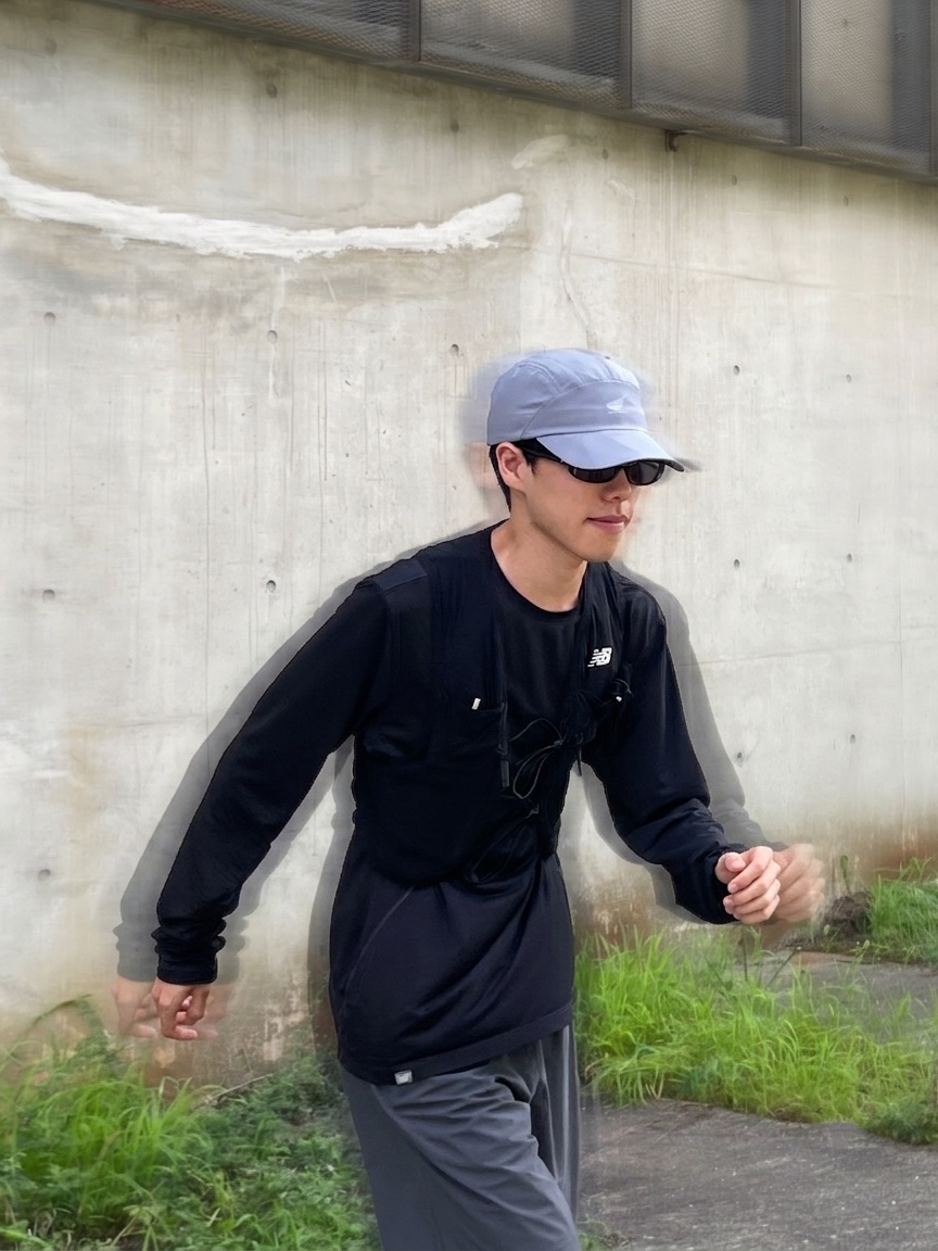 New Balance FuelCell Rebel v5 NB 103 White Pink Heat - 2E Wide, New Balance PF Running Vest Black 착용 스타일 - 7