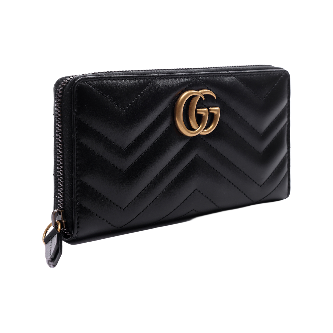 [25% 쿠폰] 구찌 GG 마몽 마틀라세 집 어라운드 장지갑([25% 쿠폰] Gucci GG Marmont Matelasse Zip Around Wallet Black) - 3