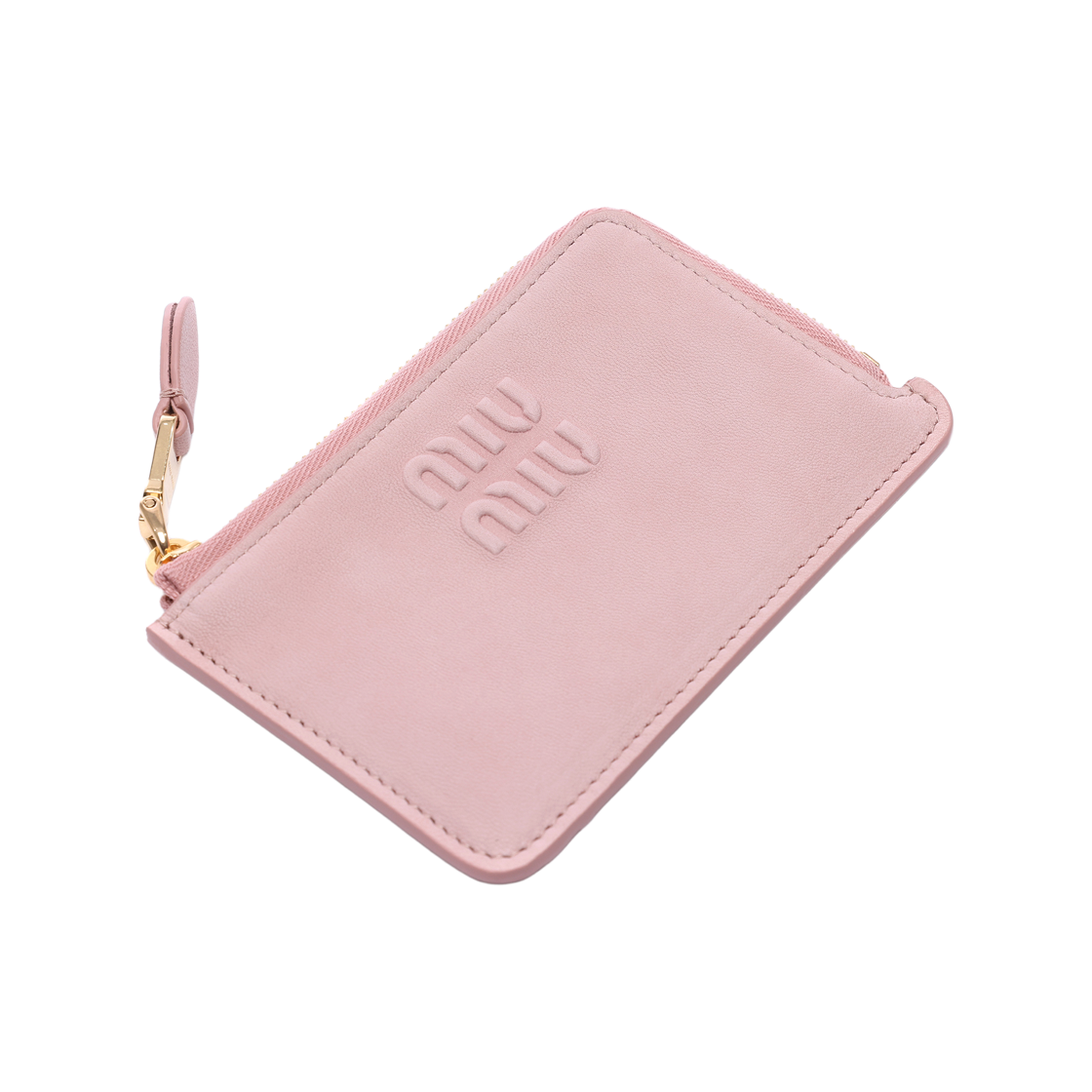 [25% 쿠폰] 미우 미우 나파 레더 엔벨로프 카드 홀더 피치([25% 쿠폰] Miu Miu Nappa Leather Envelope Card Holder Peach) - 5