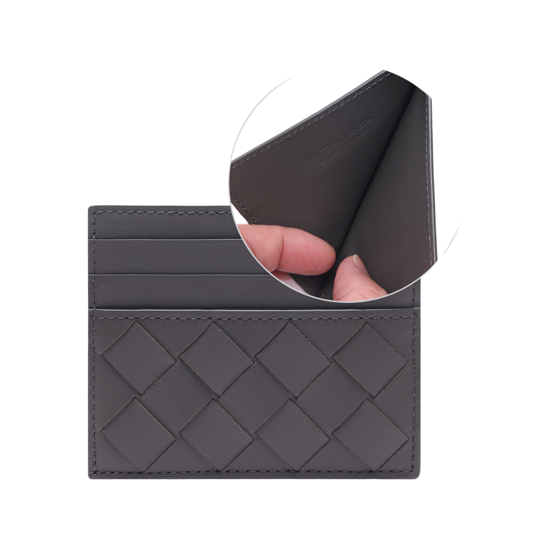 [25% 쿠폰] 보테가 베네타 카드 크레딧 카드 케이스 그레이([25% 쿠폰] Bottega Veneta Credit Card Case Grey) - 2