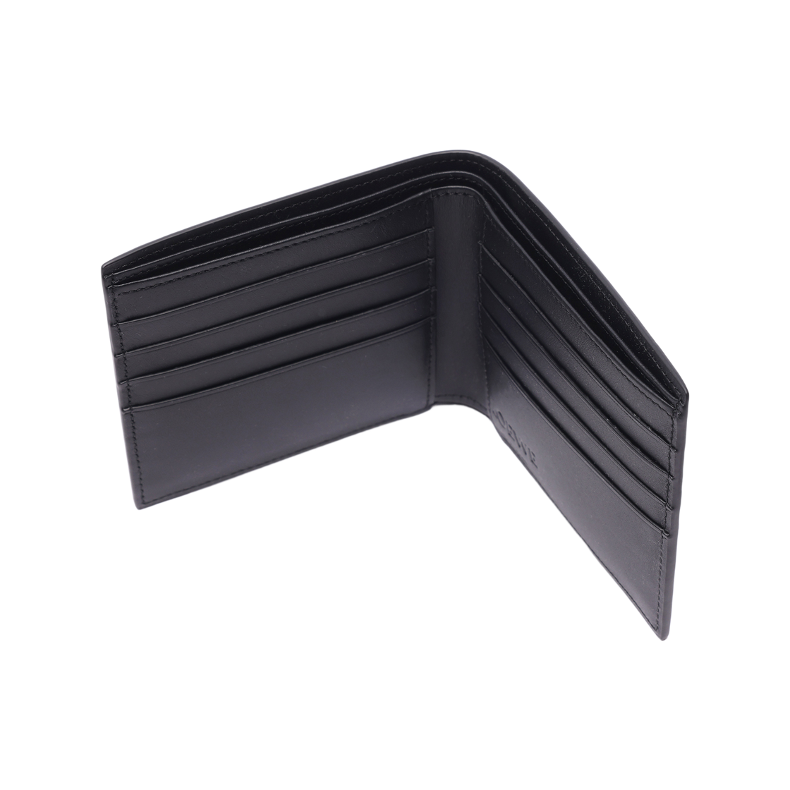 [25% 쿠폰] 로에베 시그니쳐 반지갑 카프스킨 앤트러사이트 블랙([25% 쿠폰] Loewe Signature Bi-Fold Wallet in Calfskin Anthracite Black) - 6