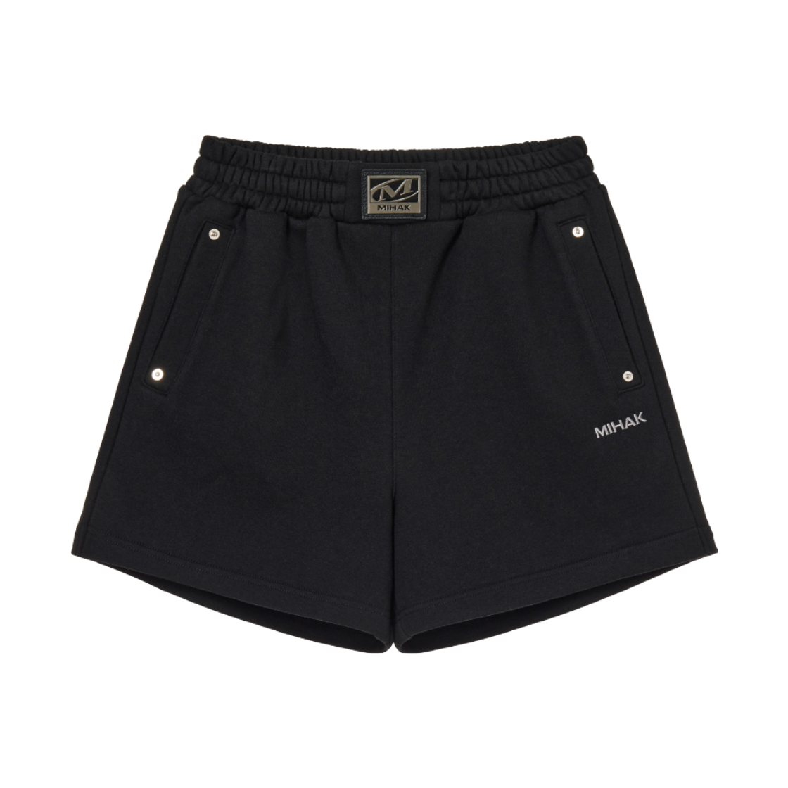 26SMWHP-2801BK MIHAK Metal Plate Womens Shorts Black