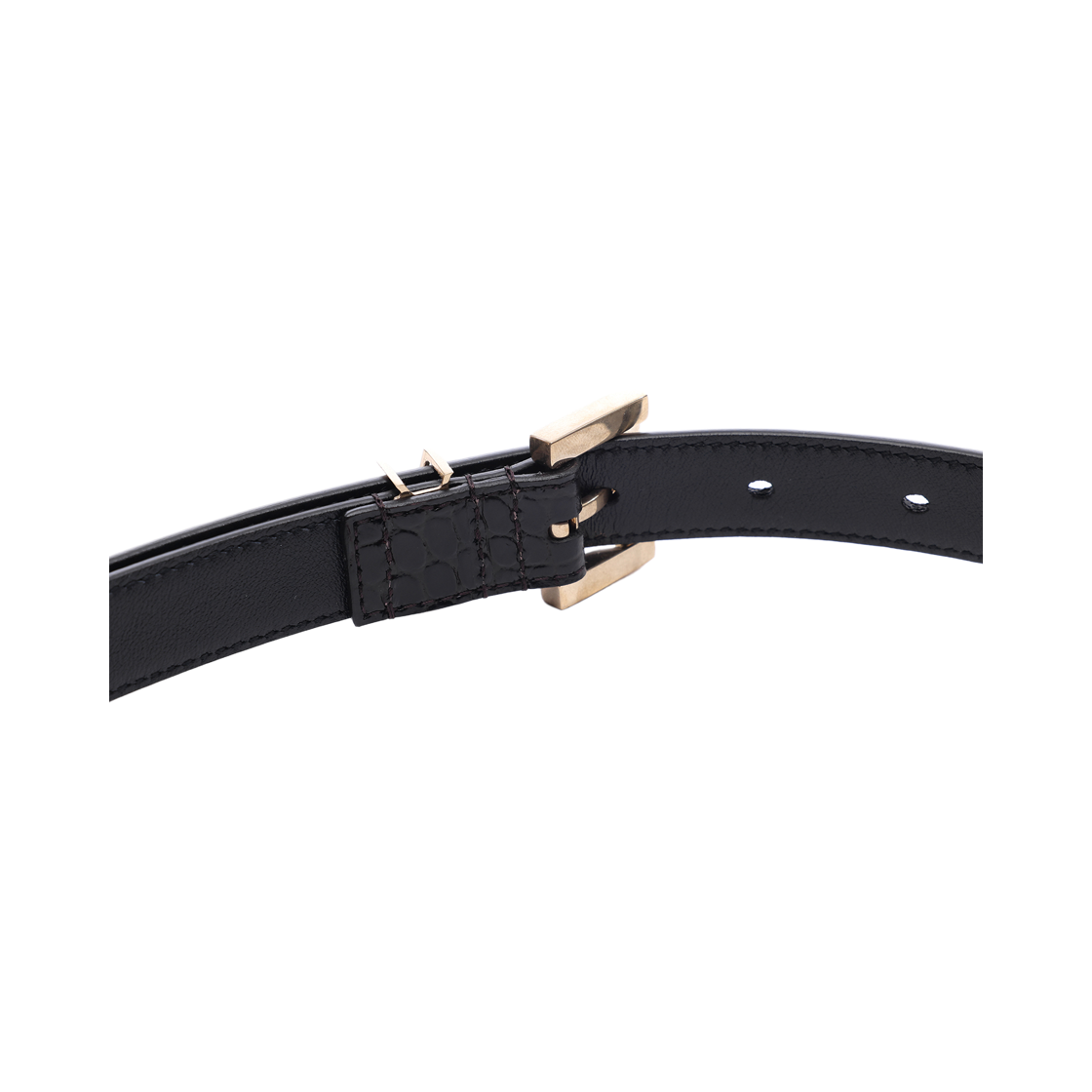 [25% 쿠폰] (W) 생로랑 레더 벨트 블랙([25% 쿠폰] (W) Saint Laurent Leather Belt Black) - 6