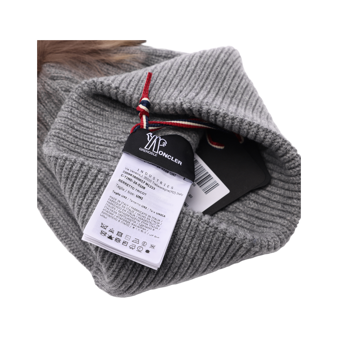 [25% 쿠폰] (W) 몽클레르 폼폼 캐시미어 비니 다크 그레이 - 24FW([25% 쿠폰] (W) Moncler Pom Pom Cashmere Beanie Dark Gray - 24FW) - 6