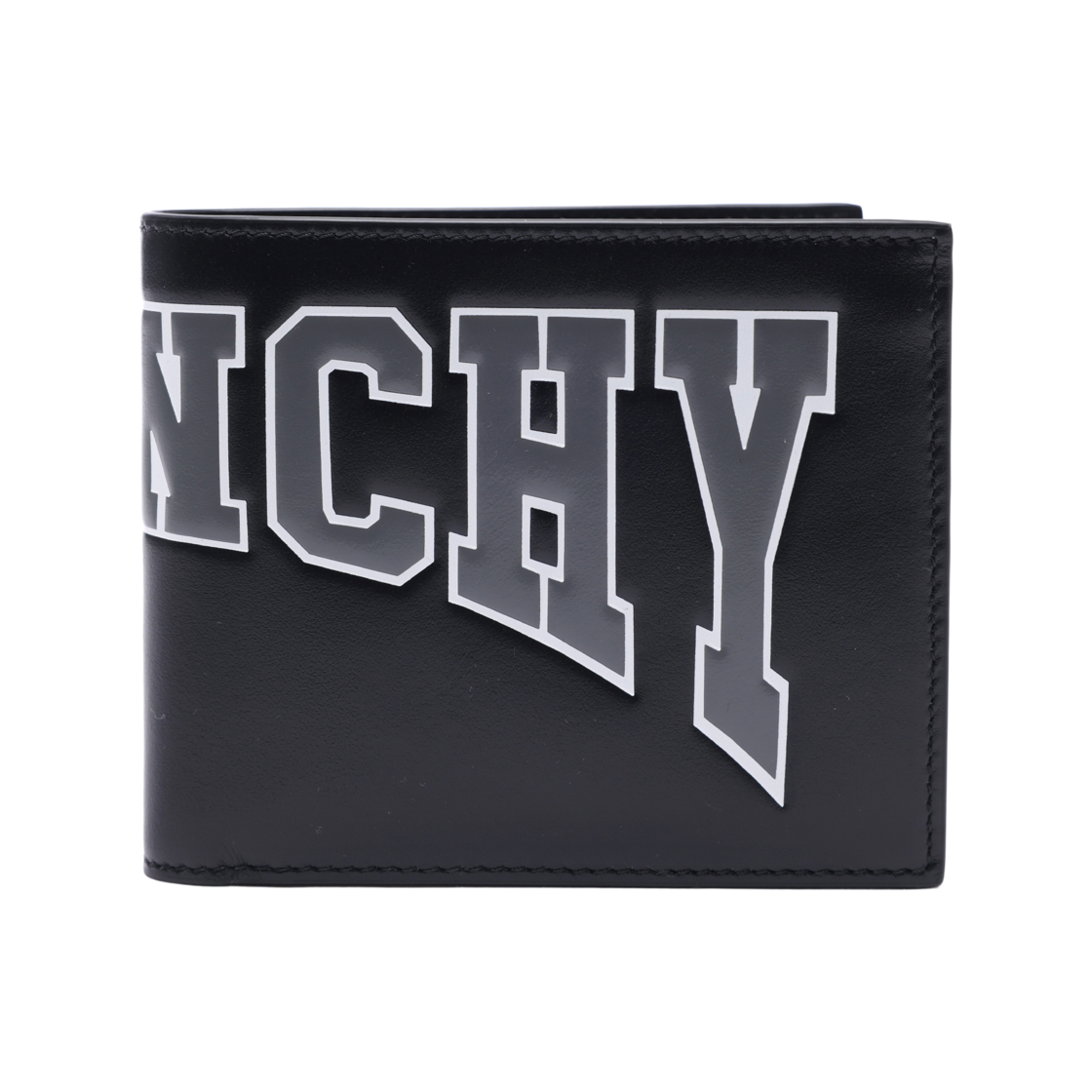 BK608NK1P0_001_22F [25% 쿠폰] Givenchy 8cc College Logo Bifold Wallet Black