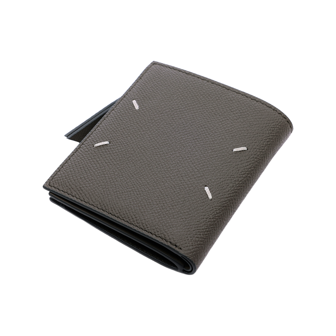 [25% 쿠폰] 메종 마르지엘라 코인 포켓 레더 월렛 다크 그레이([25% 쿠폰] Maison Margiela Leather Wallet with Coin Pocket Dark Grey) - 5