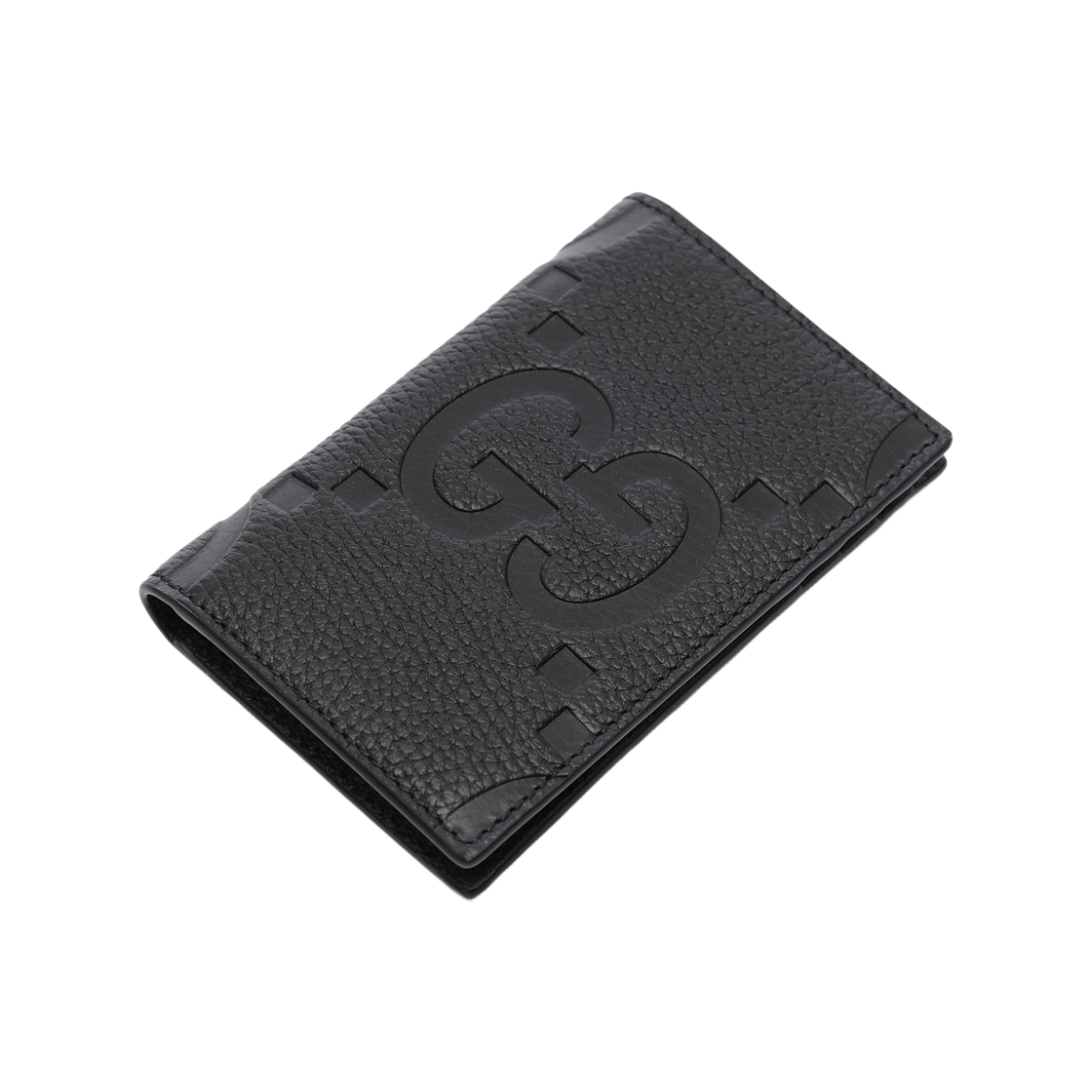 [25% 쿠폰] 구찌 점보 GG 카드 케이스 블랙 레더([25% 쿠폰] Gucci Jumbo GG Card Case Black Leather) - 5