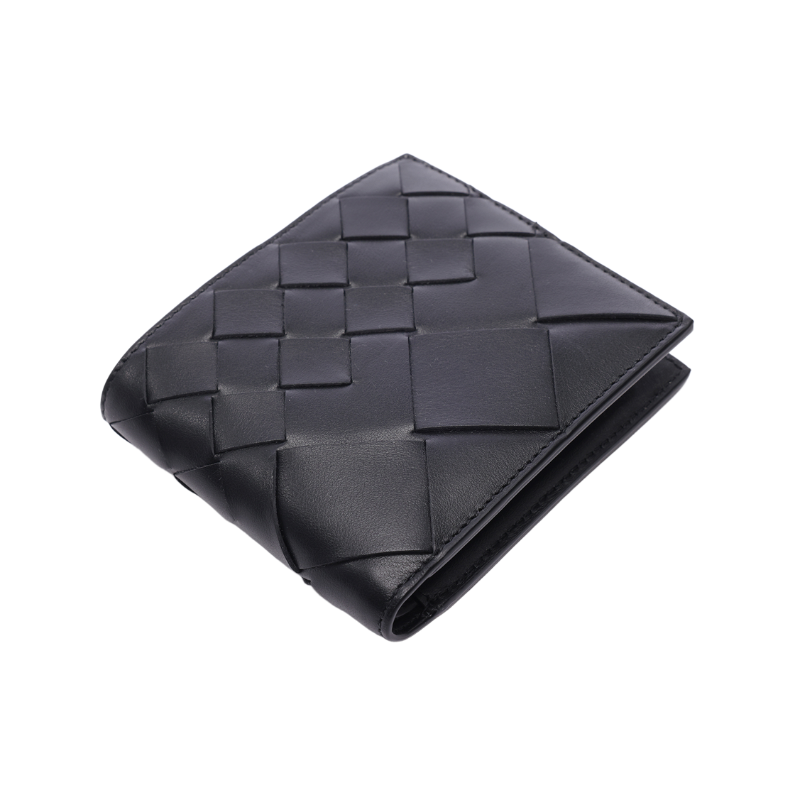 [25% 쿠폰] 보테가 베네타 인트레치아토 레더 바이폴드 지갑 블랙([25% 쿠폰] Bottega Veneta Intrecciato Leather Bi-Fold Wallet Black) - 5