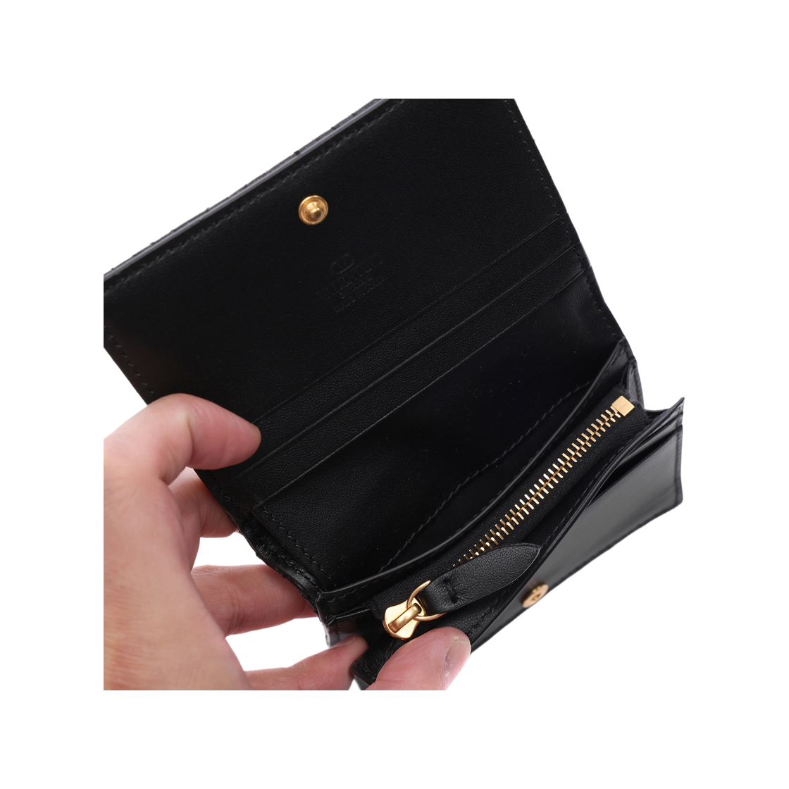 [25% 쿠폰] 발렌티노 브이로고 월렛 블랙([25% 쿠폰] Valentino Vlogo Wallet Black) - 6