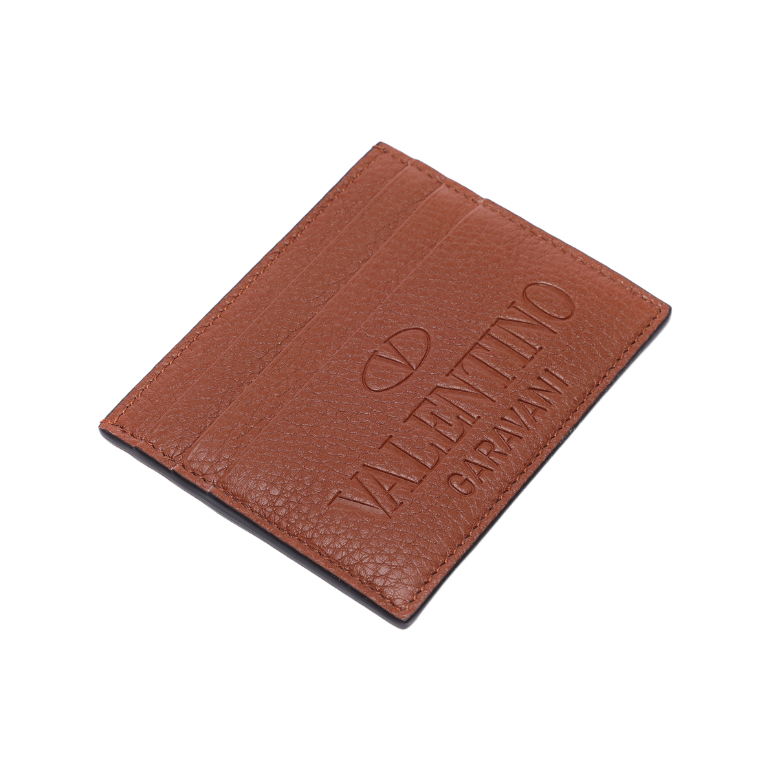 [25% 쿠폰] 발렌티노 가라바니 아이덴티티 카드 케이스 새들 브라운([25% 쿠폰] Valentino Garavani Identity Card Case Saddle Brown) - 5