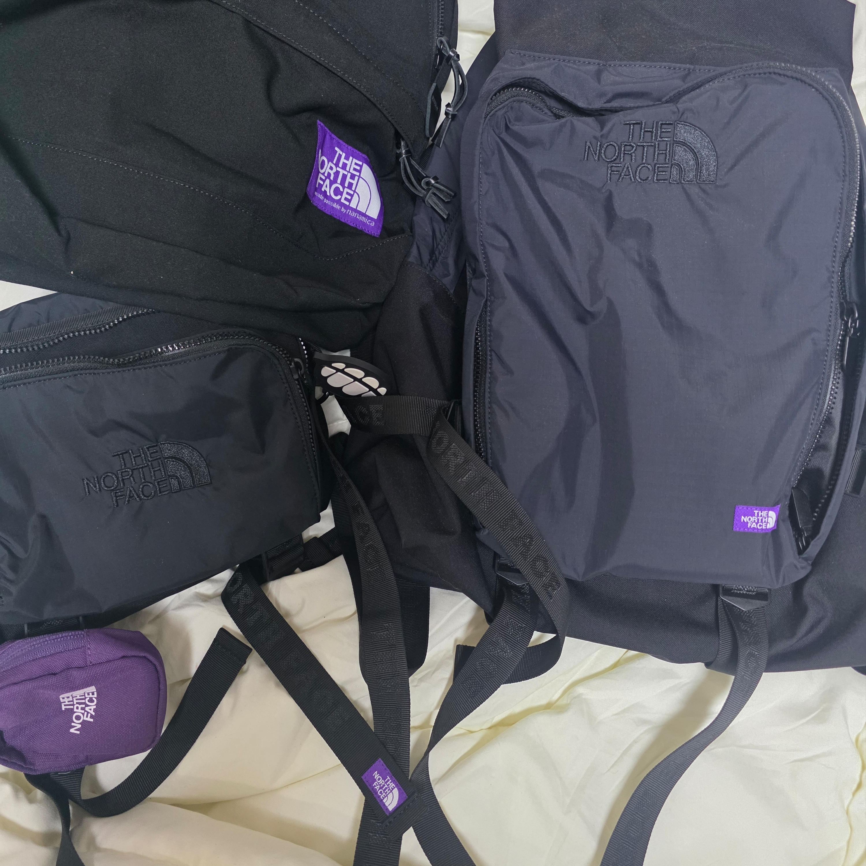The North Face Purple Label Field Day Pack Black, The North Face Purple Label Cordura Nylon Shoulder Bag Black 착용 스타일