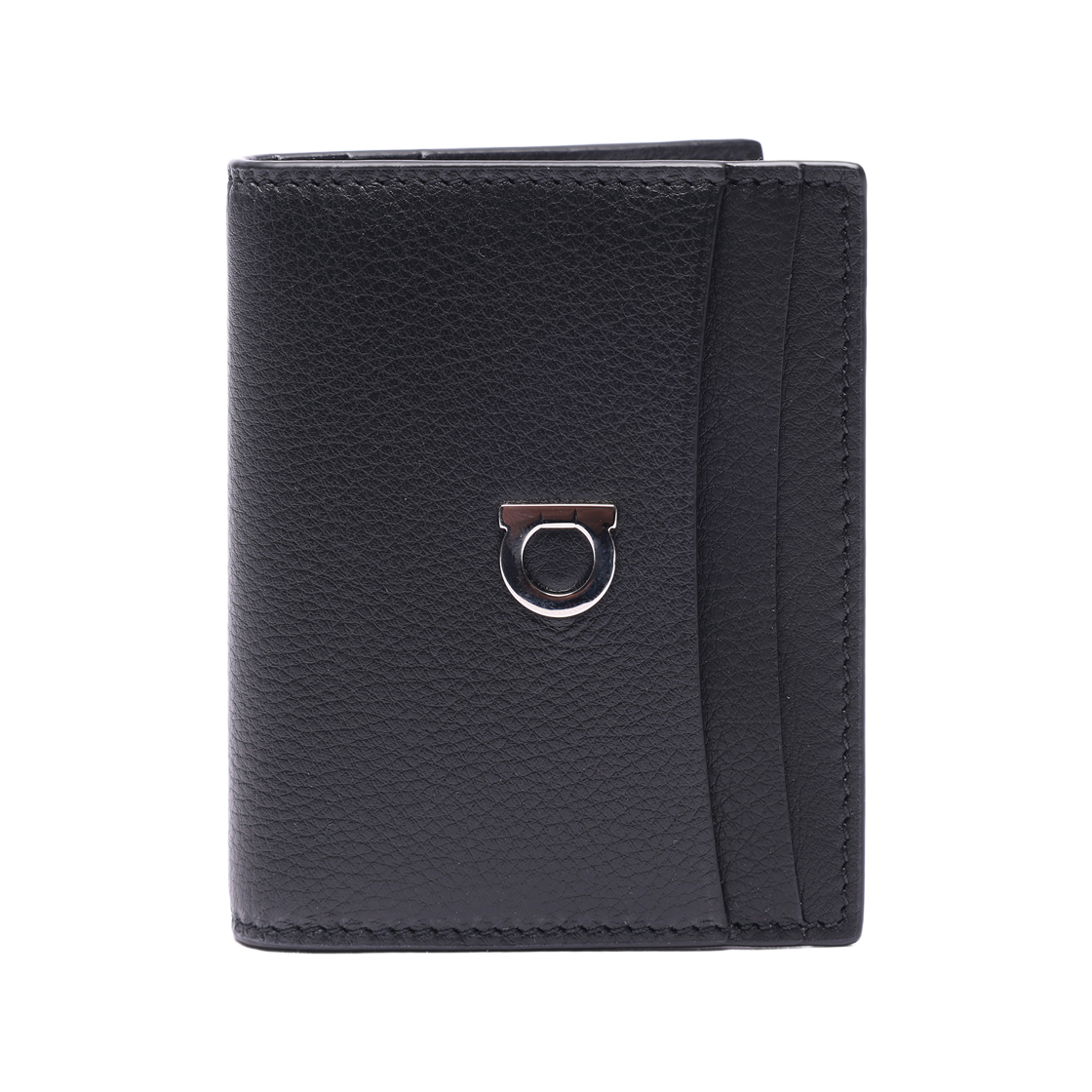 66_0655_744960_22S [25% 쿠폰] Ferragamo Gancini Credit Card Holder Black