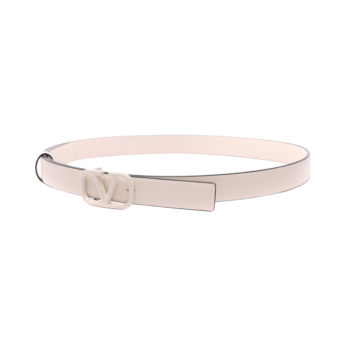 [25% 쿠폰] (W) 발렌티노 브이로고 시그니쳐 벨트 라이트 아이보리([25% 쿠폰] (W) Valentino Vlogo Signature Belt Light Ivory) - 5
