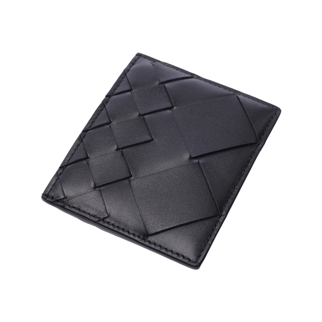 [25% 쿠폰] 보테가 베네타 인트레치아토 크레딧 카드 케이스 블랙([25% 쿠폰] Bottega Veneta Intrecciato Credit Card Case Black) - 5