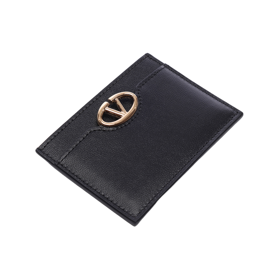 [25% 쿠폰] 발렌티노 브이로고 레더 카드 홀더 블랙([25% 쿠폰] Valentino V-Logo Leather Card Holder Black) - 5