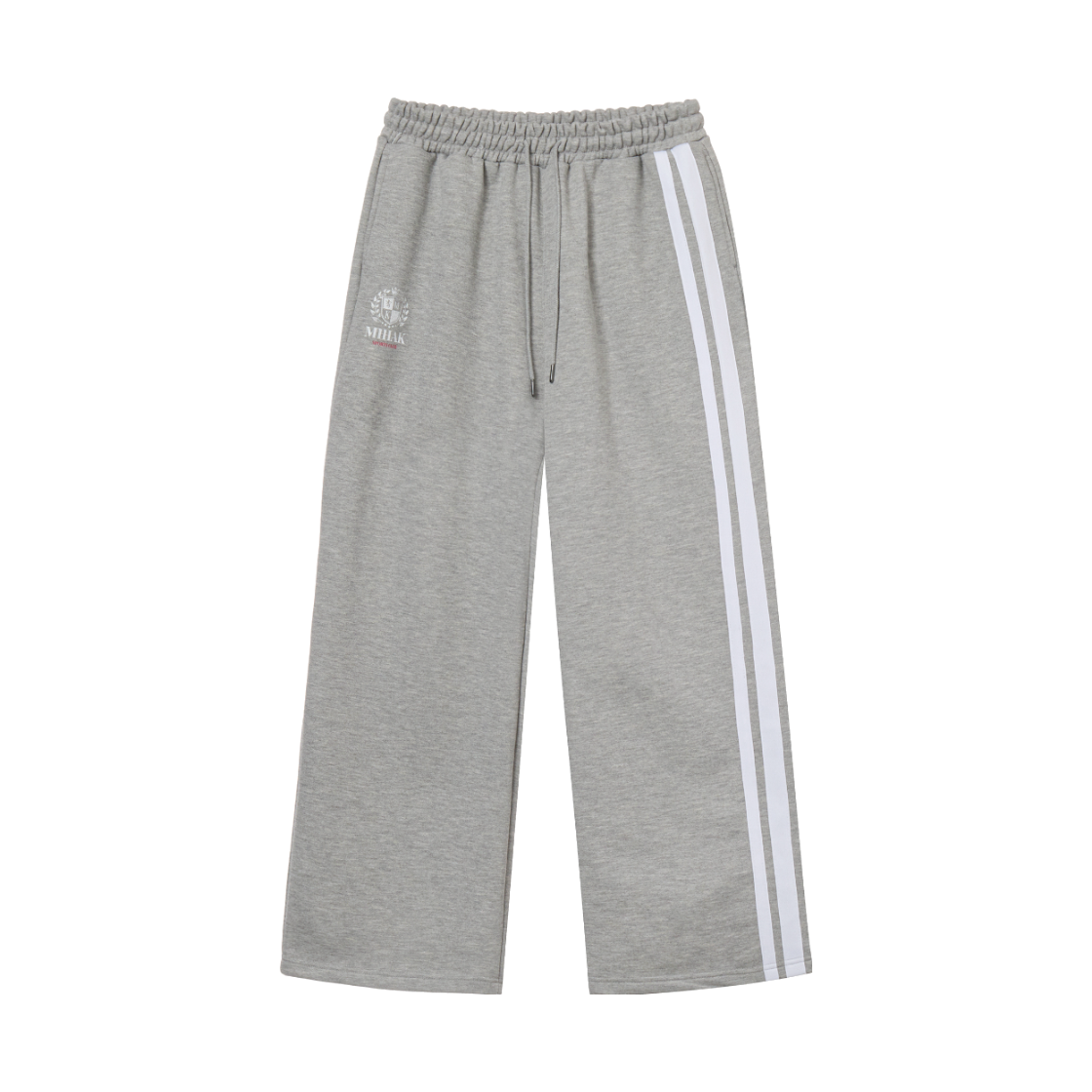 26SMP-1701GRY MIHAK Ivy League Track Line Wide Pants Gray