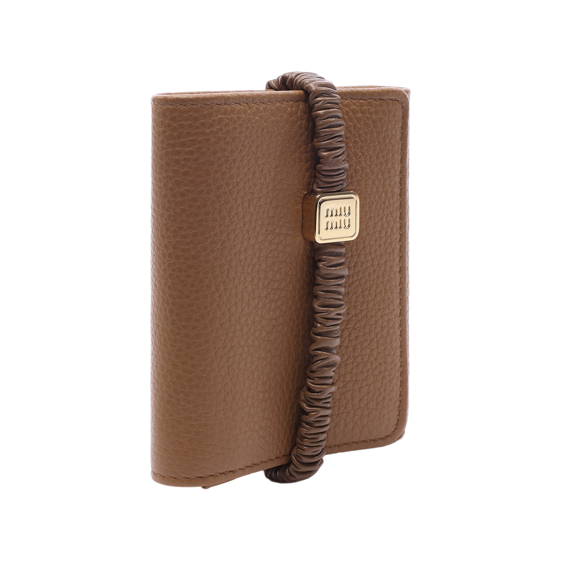 [25% 쿠폰] 미우 미우 로고 루프 월렛 브라운 오렌지([25% 쿠폰] Miu Miu Logo Loop Wallet Brown Orange) - 3