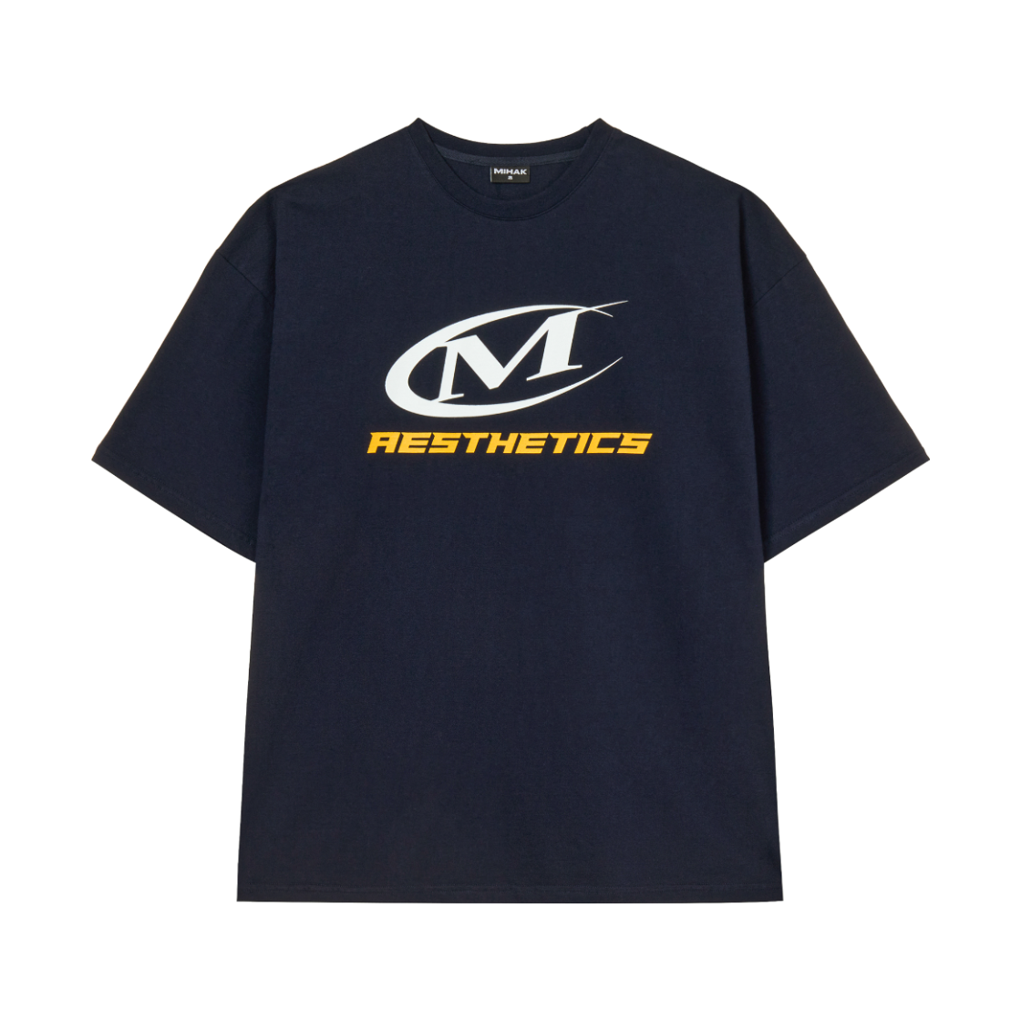 26SMT-1204NV MIHAK Symbol Big Logo Overfit T-shirt Navy