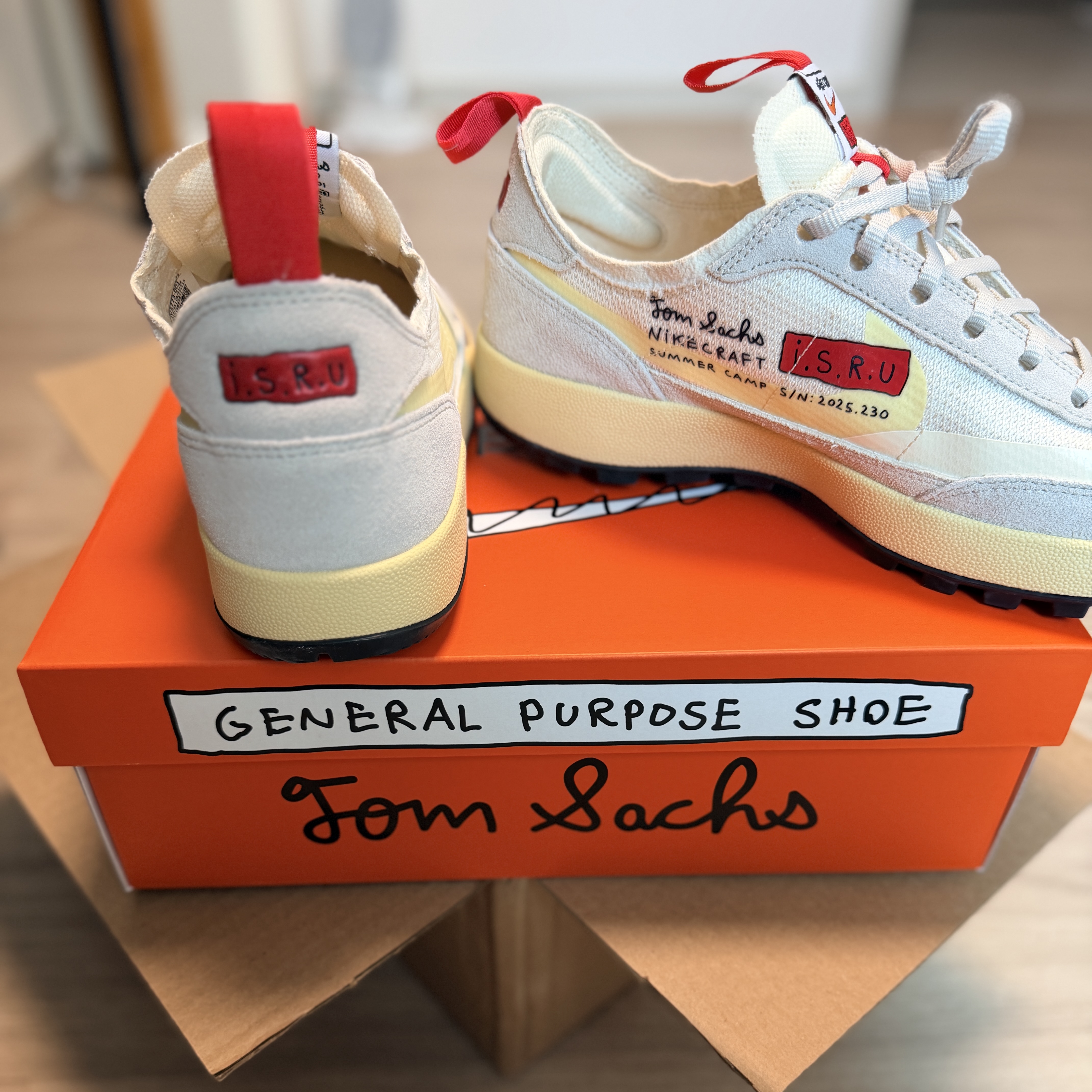 Nike x Tom Sachs General Purpose Shoe Grey Yellow 착용 스타일 - 3