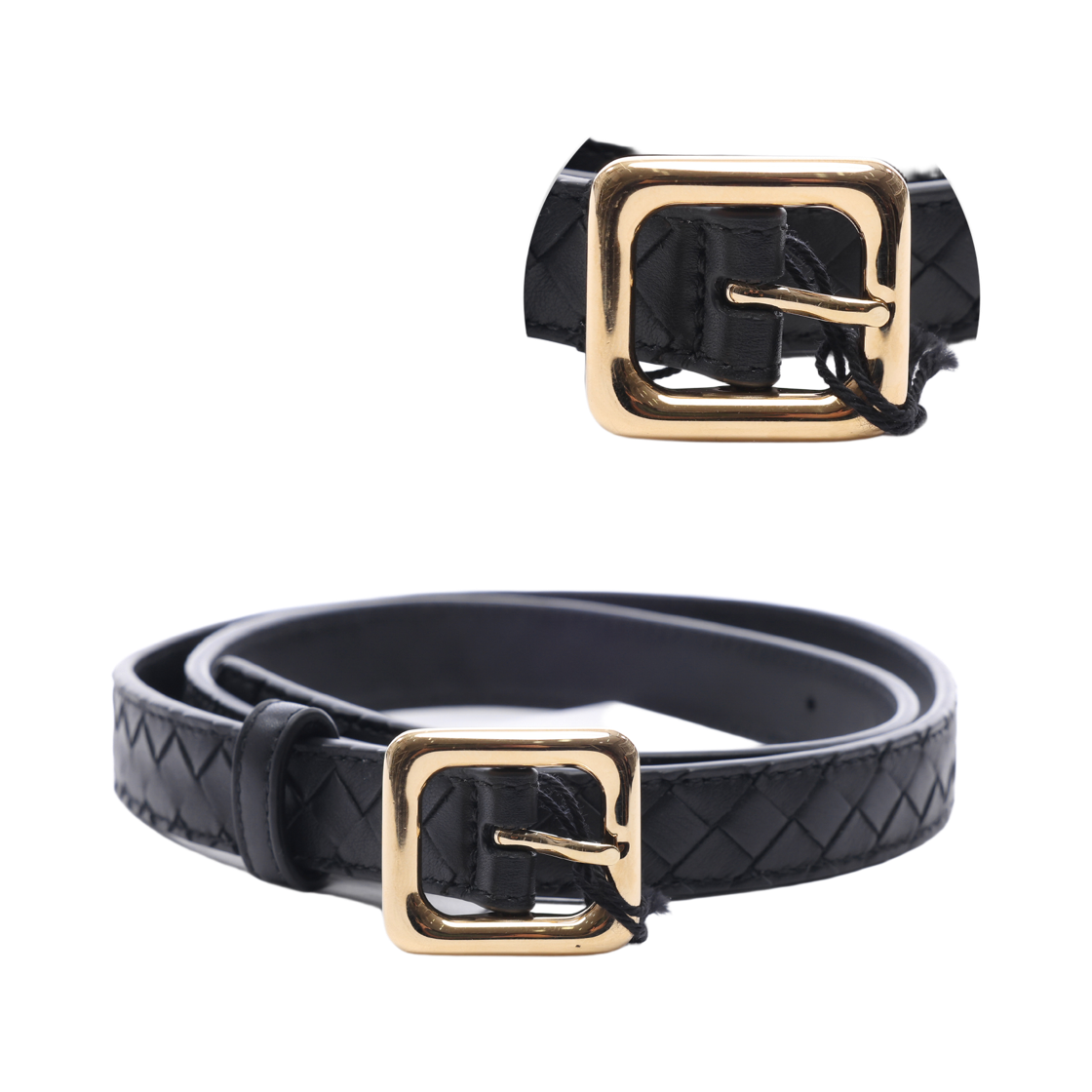 [25% 쿠폰] (W) 보테가 베네타 컨투어 벨트 블랙([25% 쿠폰] (W) Bottega Veneta Contour Belt Black) - 2