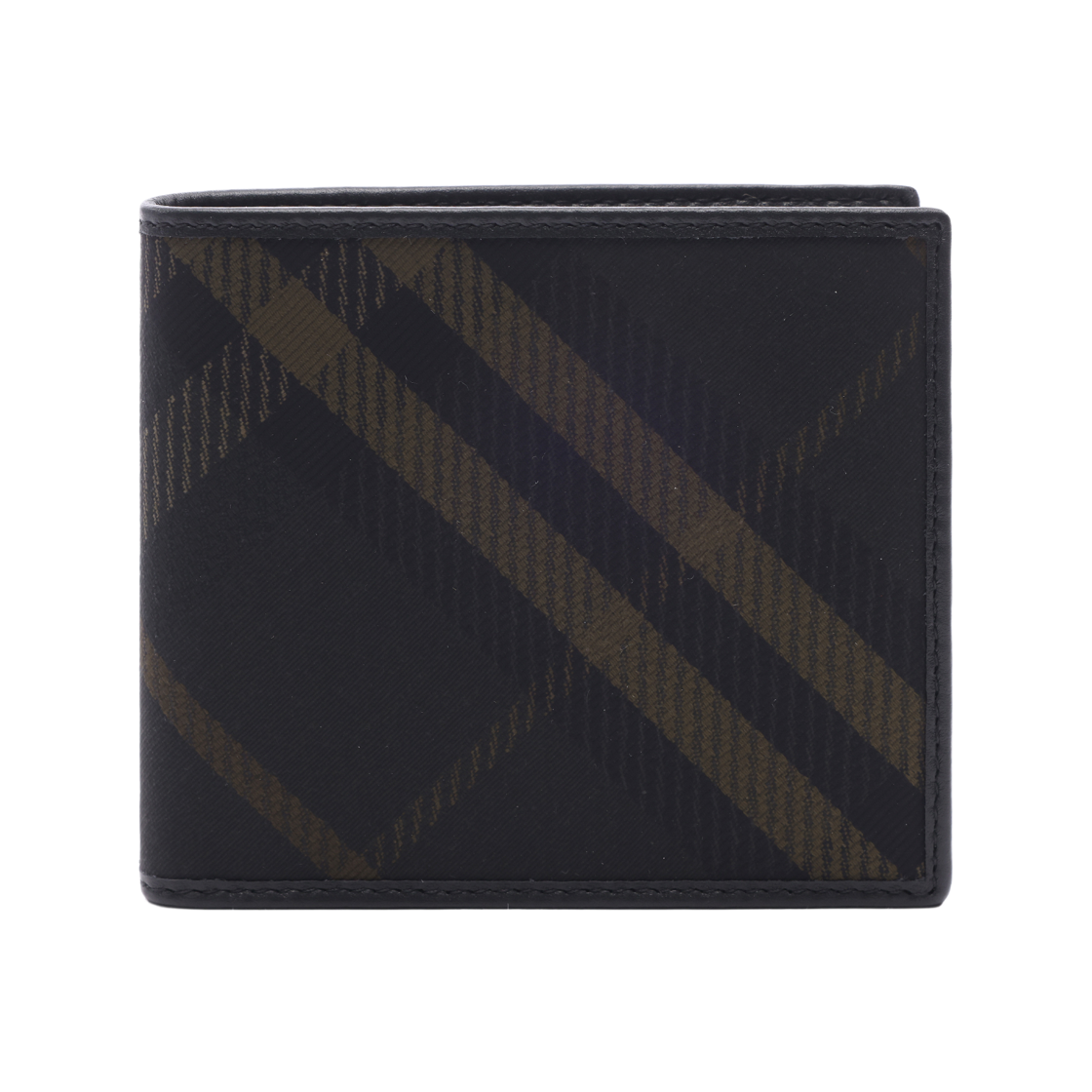 8098455 SHADOW 24F [25% 쿠폰] Burberry Check Bifold Wallet Shadow