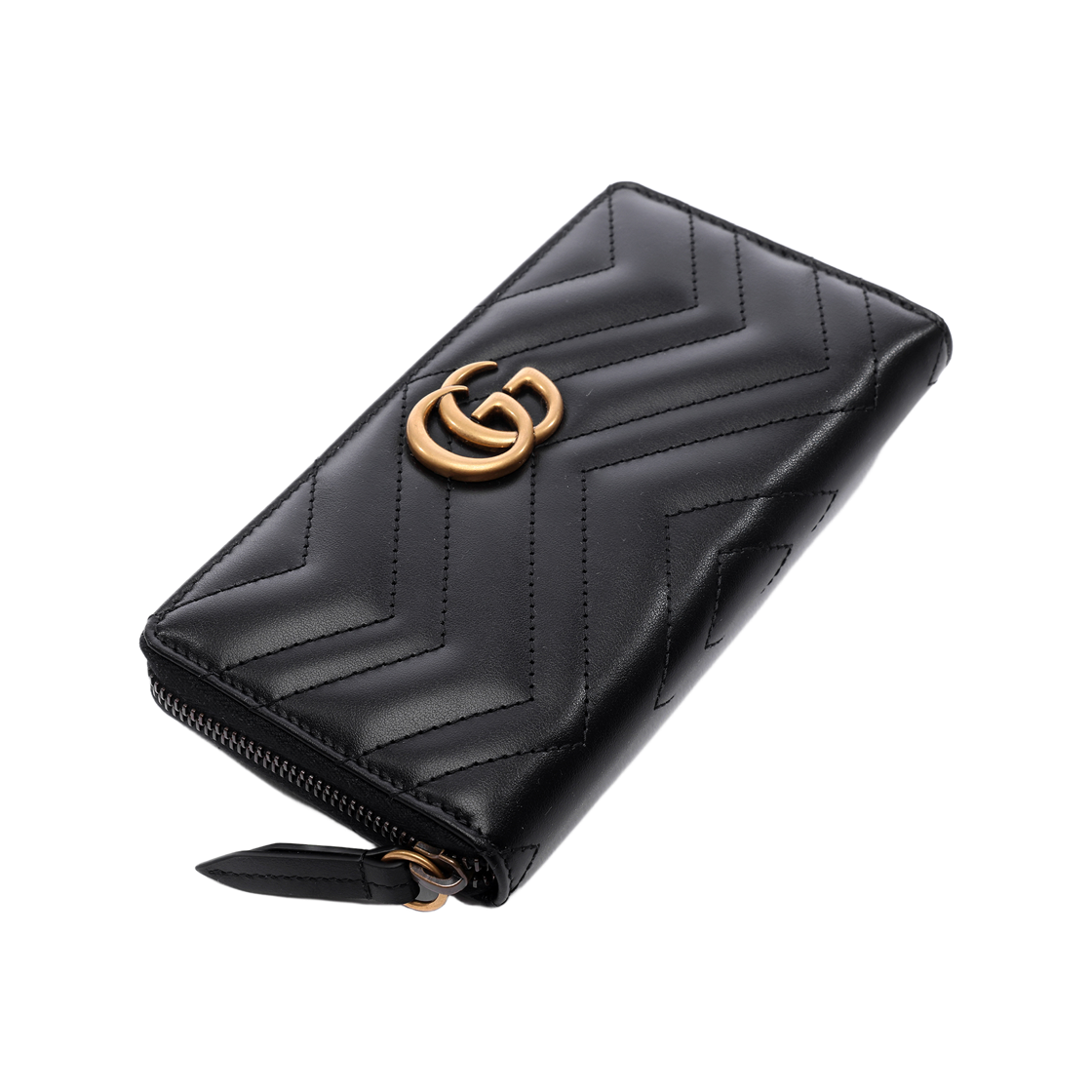 [25% 쿠폰] 구찌 GG 마몽 마틀라세 집 어라운드 장지갑([25% 쿠폰] Gucci GG Marmont Matelasse Zip Around Wallet Black) - 5