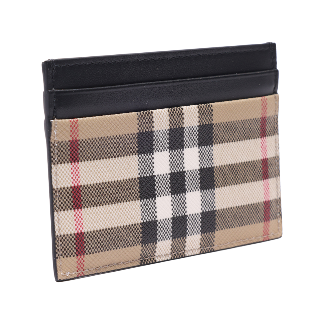 [25% 쿠폰] 버버리 빈티지 체크 레더 카드 케이스 아카이브 베이지([25% 쿠폰] Burberry Vintage Check and Leather Card Case Archive Beige) - 3