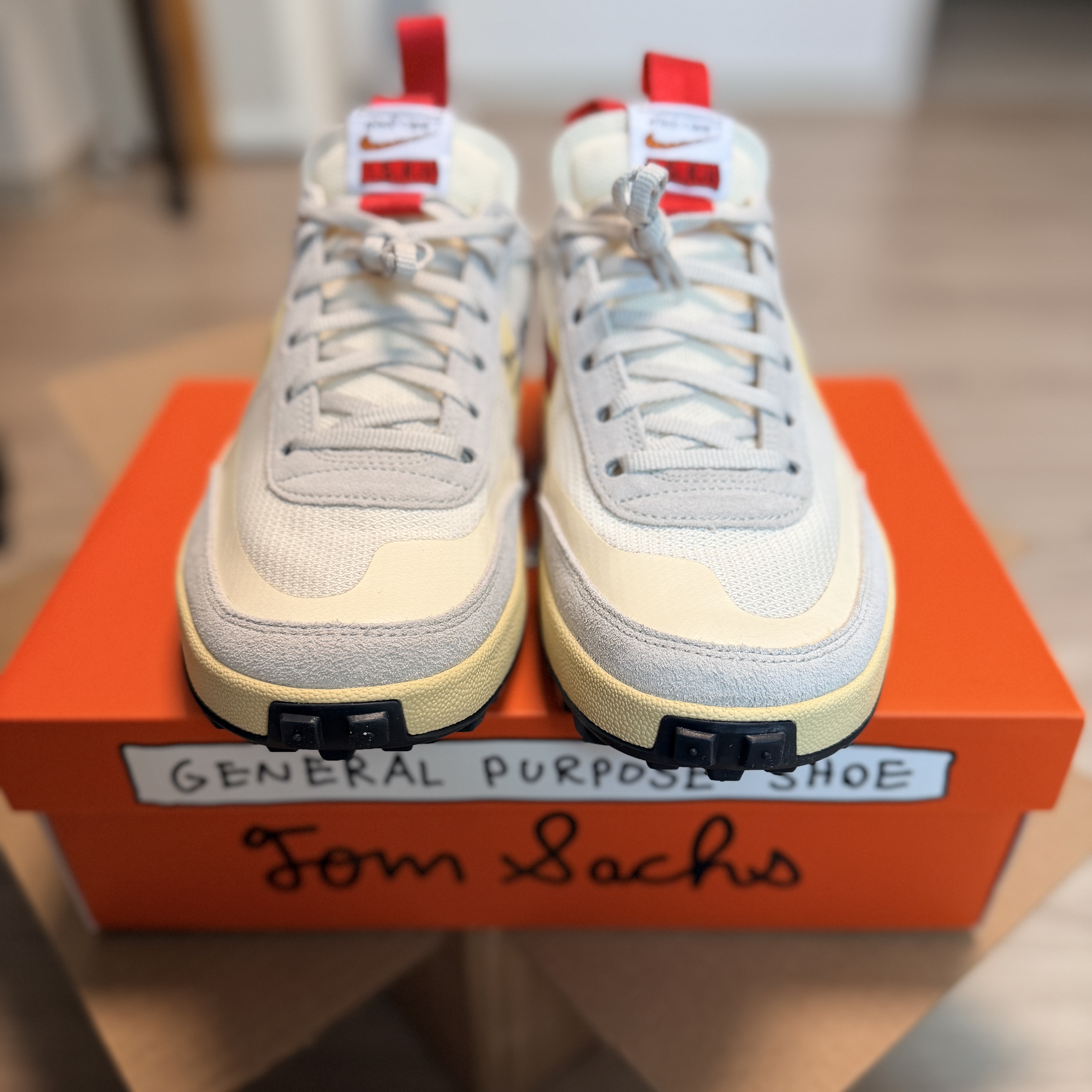 Nike x Tom Sachs General Purpose Shoe Grey Yellow 착용 스타일 - 1