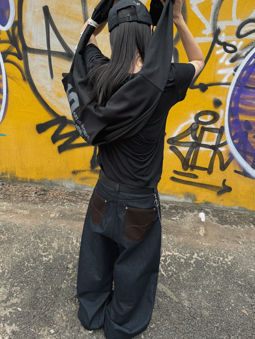 eS Accel OG Black, Aoiro 6-Panel Bone A/N Cap Black 착용 스타일 - 1