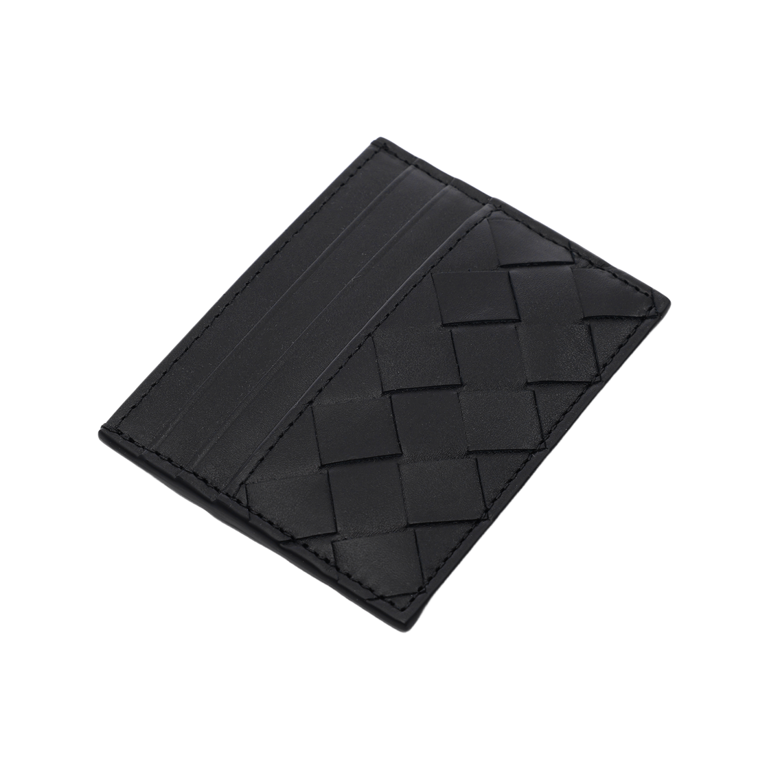 [25% 쿠폰] 보테가 베네타 인트레치아토 크레딧 카드 케이스 블랙([25% 쿠폰] Bottega Veneta Intrecciato Credit Card Case Black) - 5