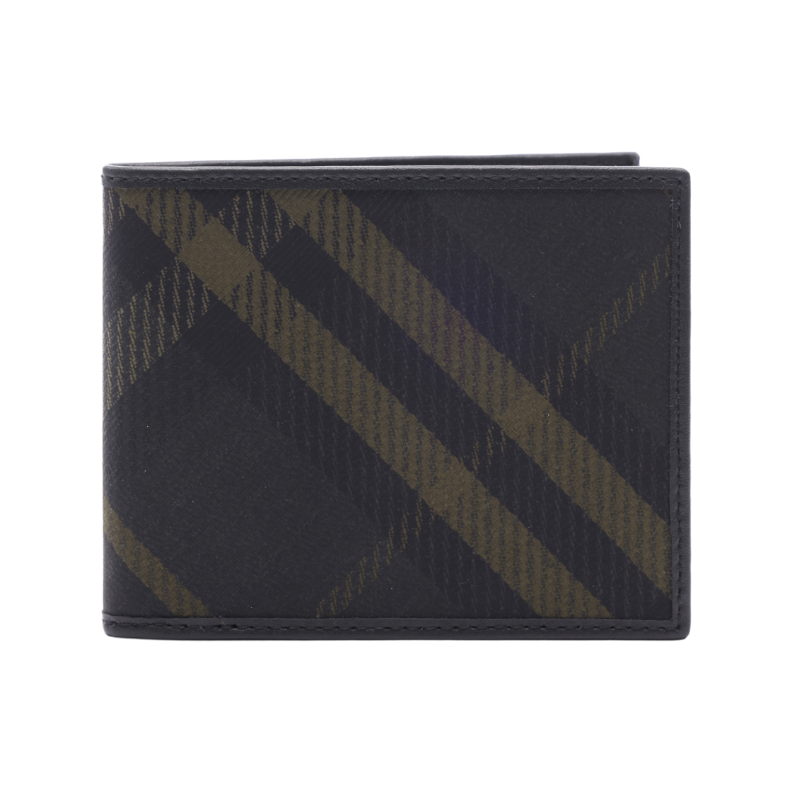 8099826 SHADOW 24F [25% 쿠폰] Burberry Check Canvas Wallet Shadow