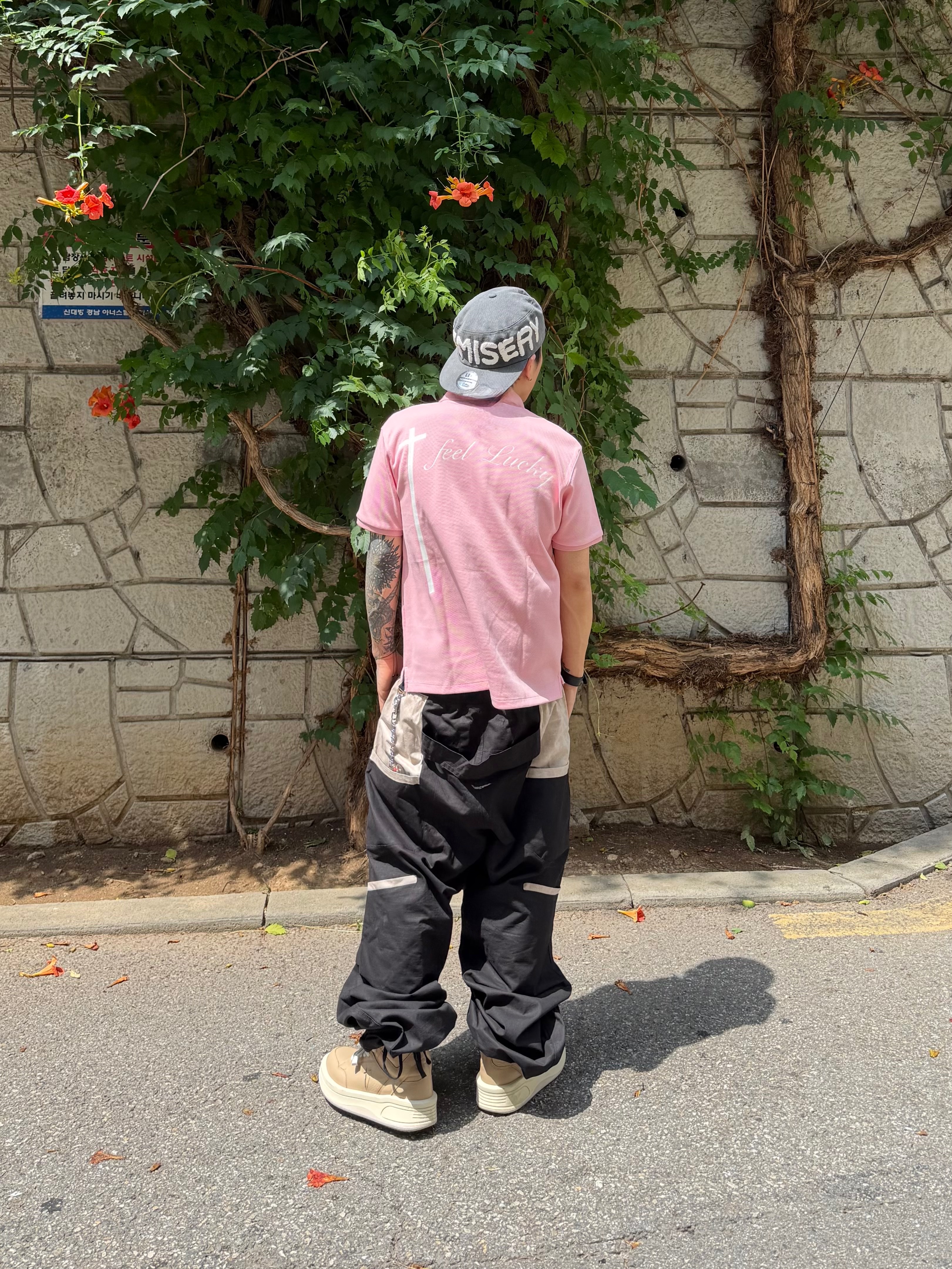 Wapworks Camp Supply Cargo Pants Black, I FEEL LUCKY Lucky Koin Polo Shirt Pink 착용 스타일 - 7