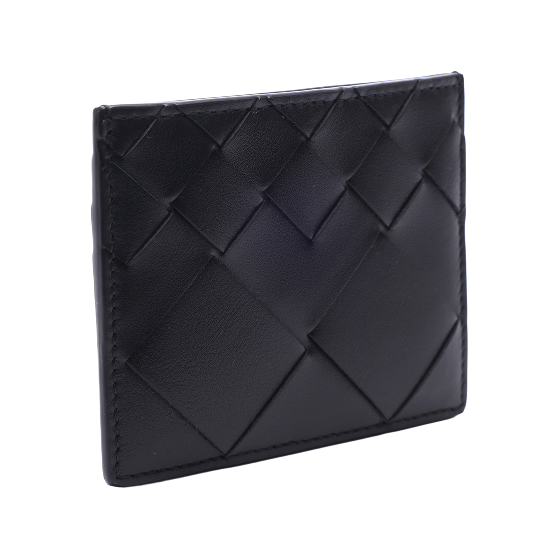 [25% 쿠폰] 보테가 베네타 인트레치아토 크레딧 카드 케이스 블랙([25% 쿠폰] Bottega Veneta Intrecciato Credit Card Case Black) - 3