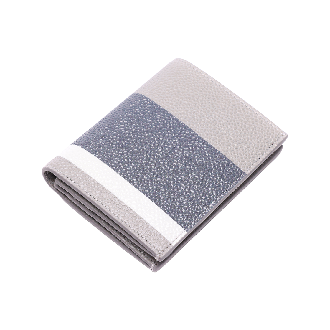[25% 쿠폰] 톰브라운 렙 스트라이프 더블 카드 홀더 미디움 그레이([25% 쿠폰] Thom Browne Rep Stripe Double Card Holder Medium Grey) - 5