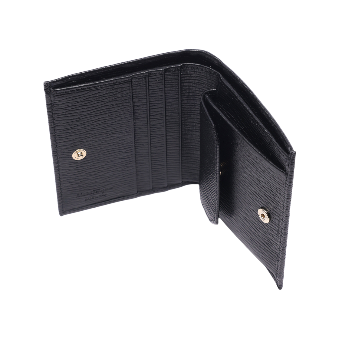 [25% 쿠폰] 페라가모 동전 포켓 간치니 지갑 블랙([25% 쿠폰] Ferragamo Coin Pocket Gancini Wallet Black) - 6