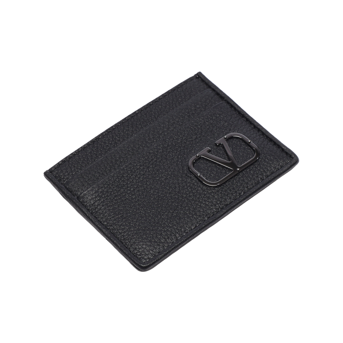 [25% 쿠폰] 발렌티노 브이로고 타입 그레이니 카프스킨 카드 홀더 블랙([25% 쿠폰] Valentino Vlogo Type Card Holder in Grainy Calfskin Black) - 5