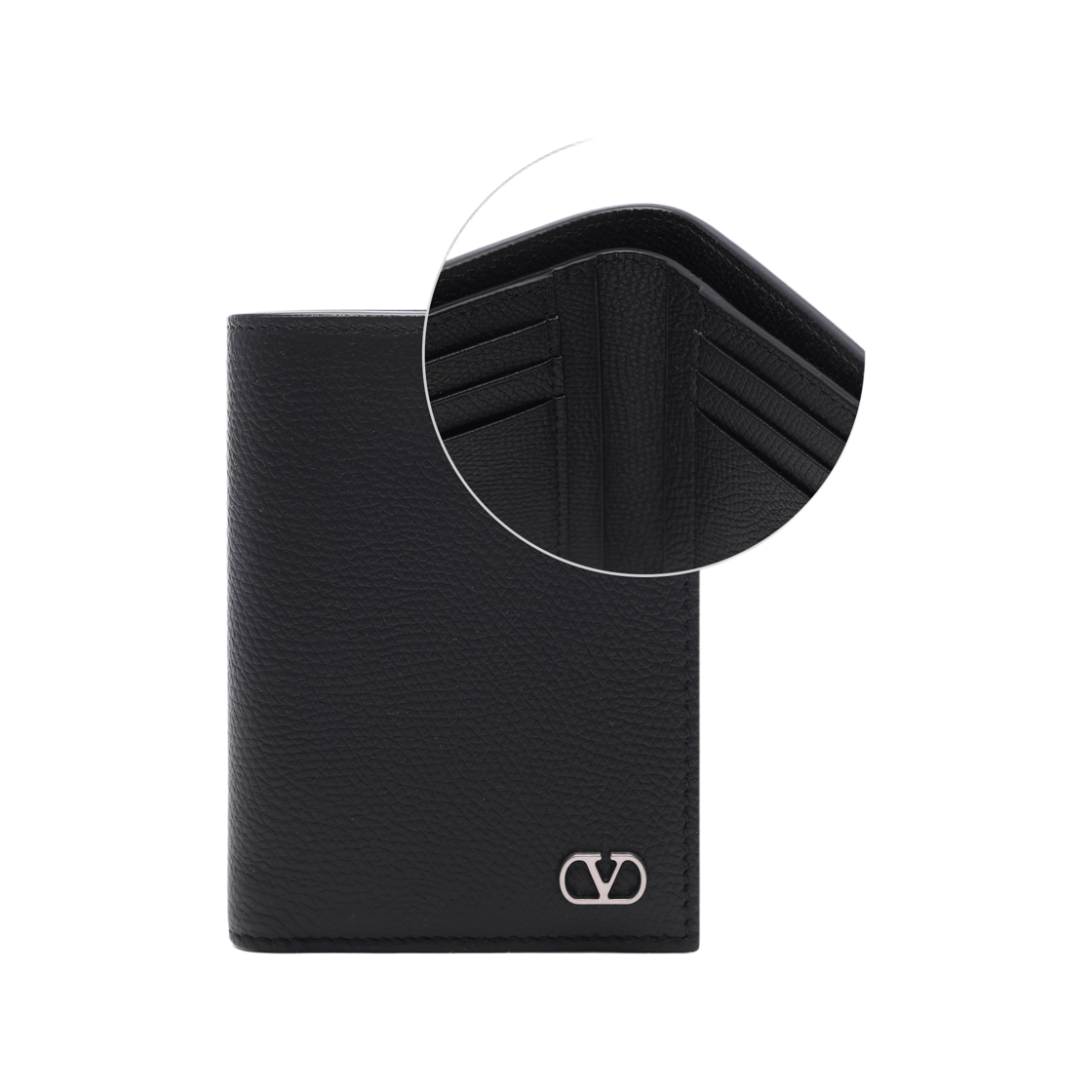 [25% 쿠폰] 발렌티노 브이로고 시그니쳐 숏 월렛 블랙([25% 쿠폰] Valentino Vlogo Signature Short Wallet Black) - 2
